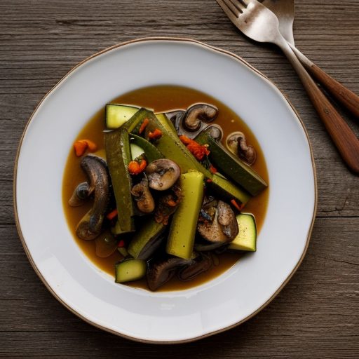 Dilled Mushroom and Zucchini Pickles recipe image