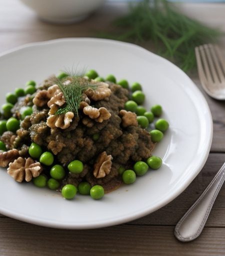 Dilled Peas & Walnuts recipe image