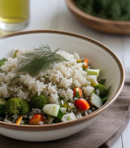 Dilled Rice Salad recipe image