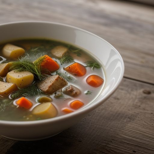 Dilled Vegetable Soup recipe image
