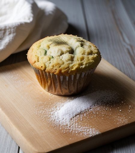 Dilly Zucchini Ricotta Muffins recipe image