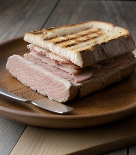 Dipped Spam Swiss Sandwiches recipe image