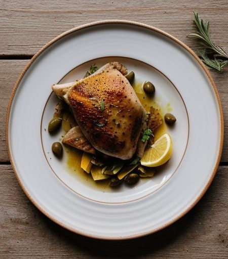 Djaj Mqalli--Chicken With Lemons & Olives recipe image