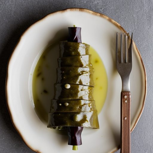 Dolmades Yialandzi (Stuffed Grapevine Leaves recipe image