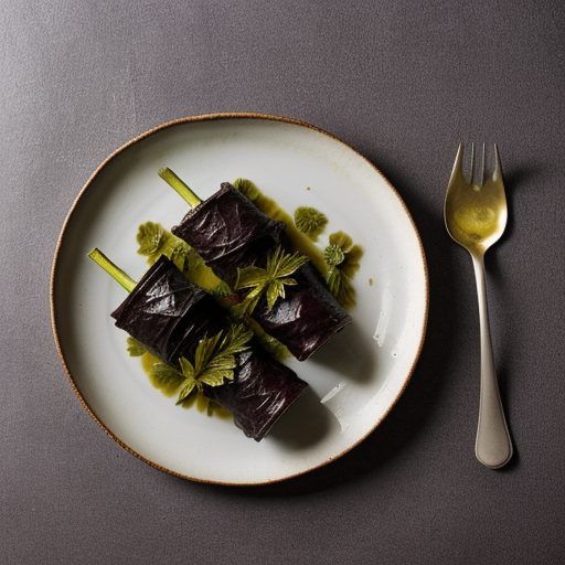 Dolmathes (Stuffed Grape Leaves recipe image