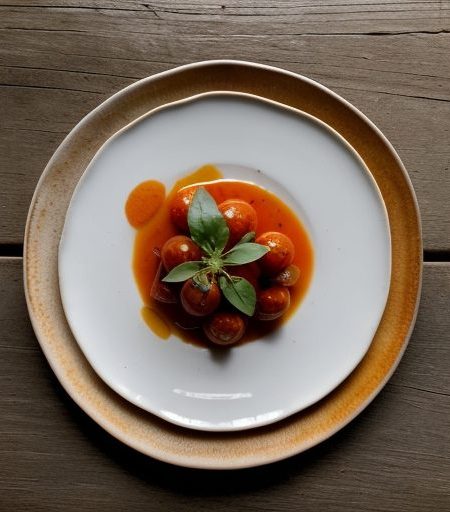 Domatoules Glyko (Spicy Cherry Tomato Preserv recipe image