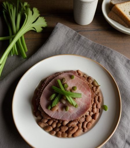 Dorothy Flatman's Beans & Ham < Revised recipe image
