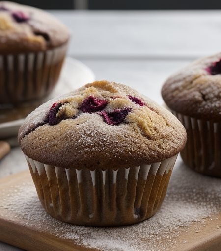 Double Berry Muffins recipe image