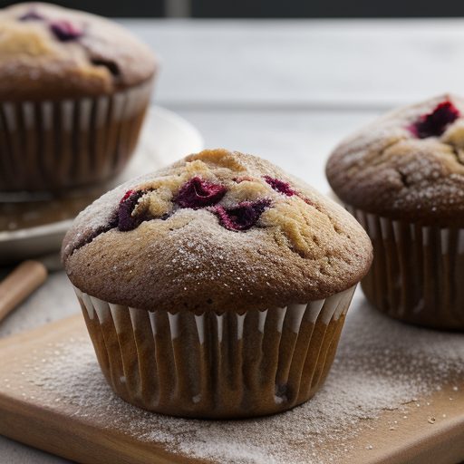 Double Berry Muffins recipe image