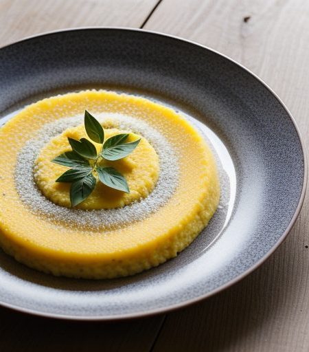 Double-Boiler Polenta With Gorgonzola+ recipe image