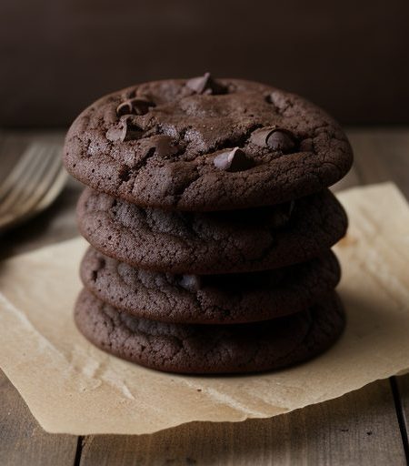 Double Chocolate Cake Mix Cookies recipe image