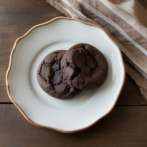 Double Chocolate Mint Chip Cookies recipe image