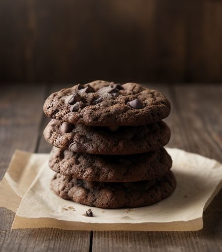 Double Chocolate Oat Cookies recipe image