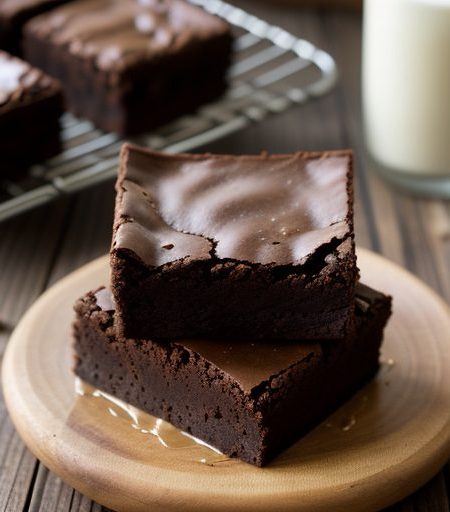 Double Peanut Butter Paisley Brownies recipe image