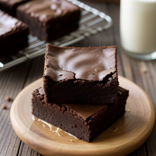 Double Peanut Butter Paisley Brownies recipe image
