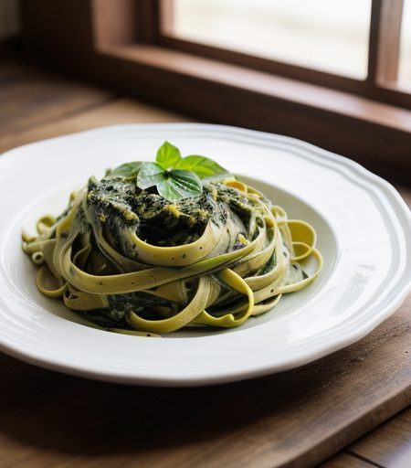 Double Spinach Fettuccine ( 7 Points recipe image