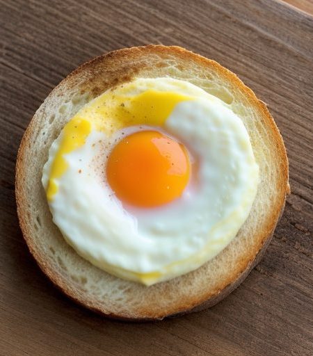Down-Home Creamed Eggs on Toasted English Muffins recipe image