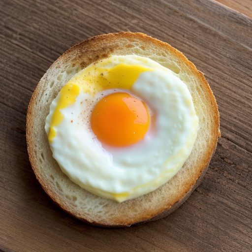 Down-Home Creamed Eggs on Toasted English Muffins recipe image