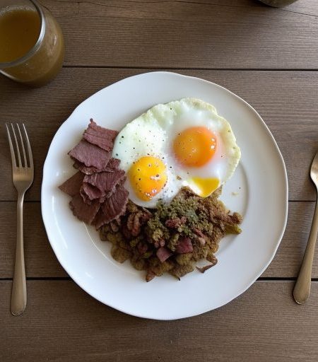Down Home Hash & Eggs recipe image