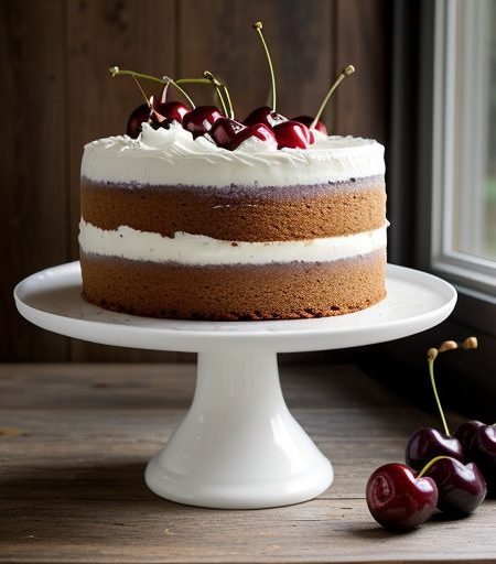 Dr. Pepper Cherry Marshmallow Cake recipe image