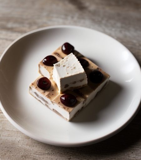 Dried Cherry Nougat Glace recipe image