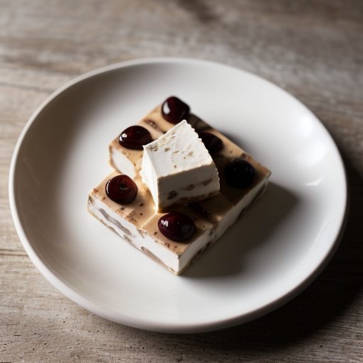 Dried Cherry Nougat Glace recipe image