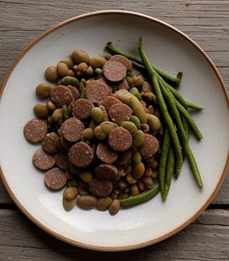 Dried Lima Beans With Sausage recipe image
