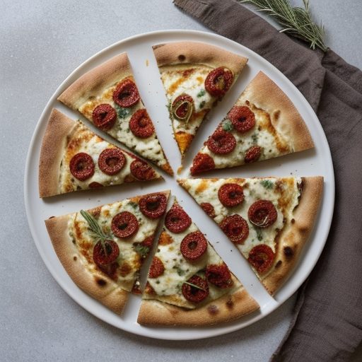 Dried Tomato Pita Pizzas recipe image