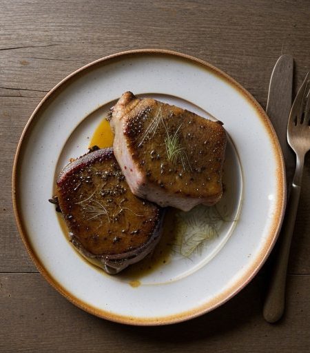 Drunken" Pork Chops recipe image