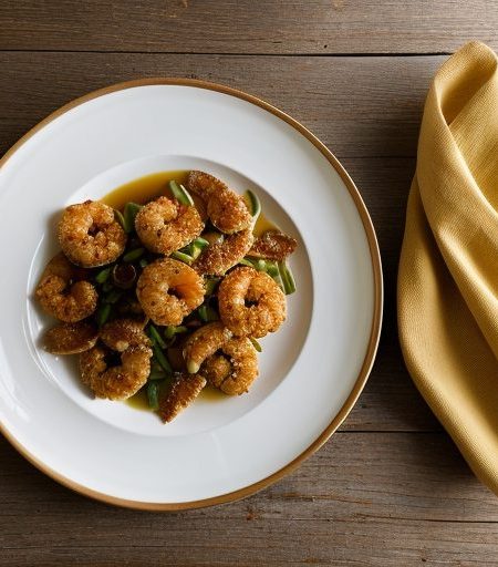 Dry-Fried Shrimp With Ginger recipe image