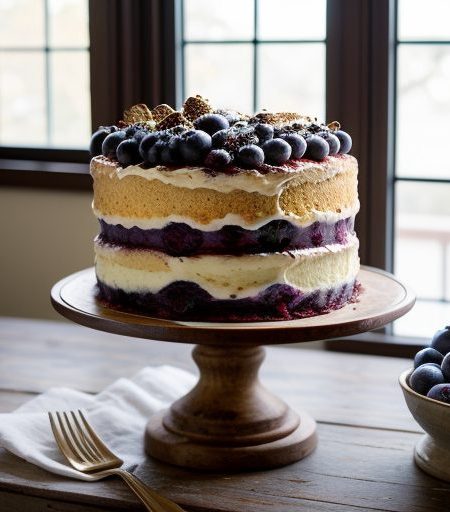 Durgin-Park Blueberry Cake recipe image