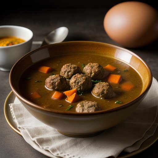Dutch Vegetable Soup With Meatballs recipe image