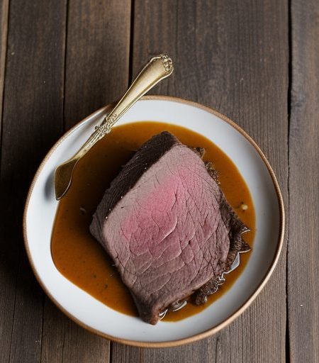 Dyresteg (Roast Venison W/Goat Cheese Sauce recipe image