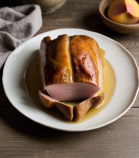 Easter Ham With Peach Glaze recipe image