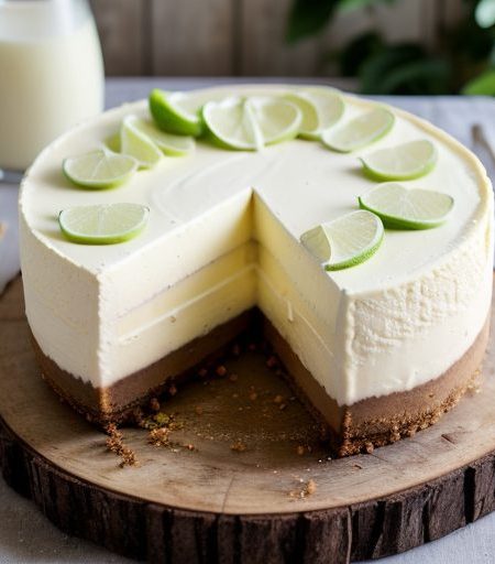 Easter White Chocolate & Lime Cheesecake recipe image