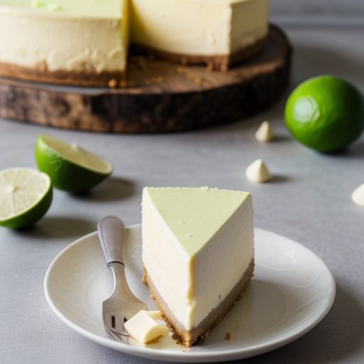 Easter White Chocolate and Lime Cheesecake recipe image