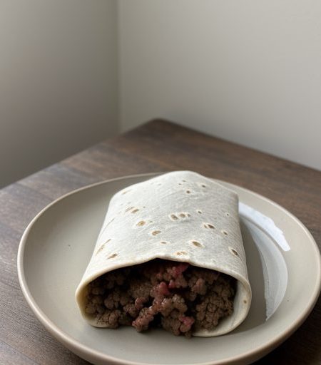 Easy Beef & Salsa Burritos recipe image