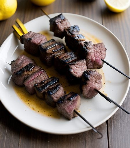 Easy Charcoal Beef Kabobs recipe image