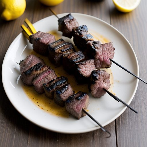Easy Charcoal Beef Kabobs recipe image