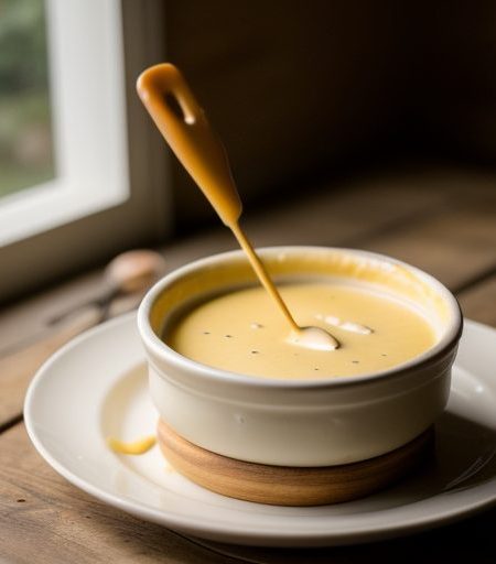 Easy Cheddar Swiss Fondue recipe image