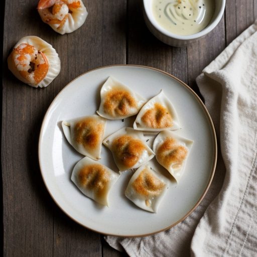 Easy Cheese & Shrimp Gyozas (East/West recipe image