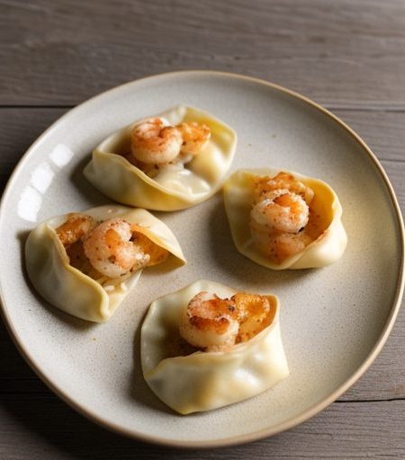 Easy Cheese and Shrimp Gyozas (East/West recipe image
