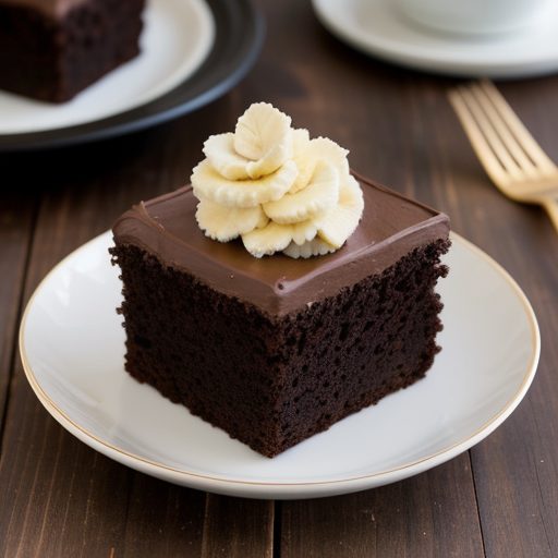 Easy Double Chocolate Banana Snack Cake recipe image