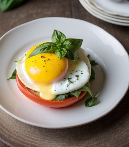Easy Egg & Tomato Benedict recipe image