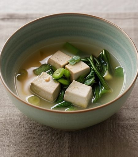 Easy Miso Soup With Vegetables & Tofu recipe image