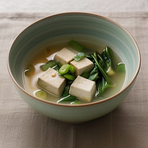 Easy Miso Soup With Vegetables & Tofu recipe image