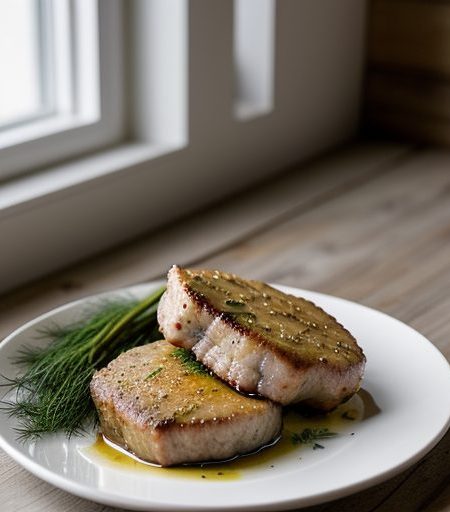 Easy Pork Chops With Dill recipe image