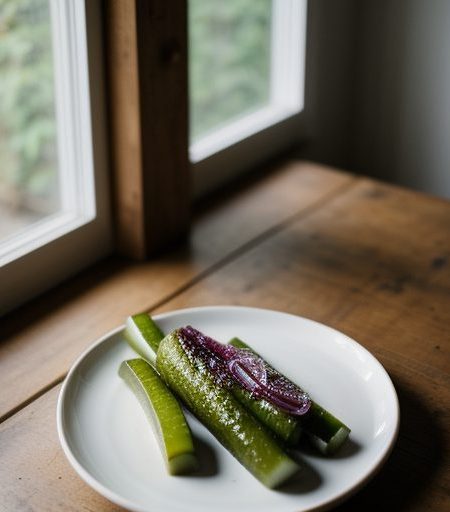 Easy Refgrigerater Pickles recipe image
