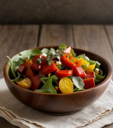 Easy Roasted Pepper Salad recipe image