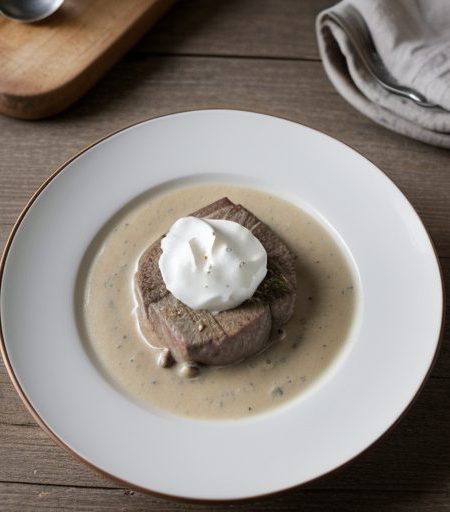 Easy Steak Crockpot recipe image